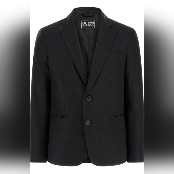 $168 GUESS Mens Shimmer Twill Relaxed Fit Blazer